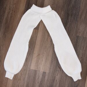 Fashion Nova White Ribbed Knit Sweater